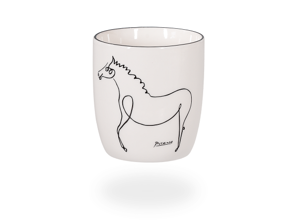 Teebecher Picasso - Le Cheval (Pferd), 230ml, Basic Bone China
