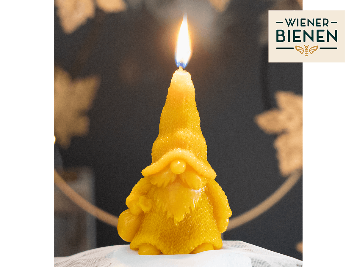 Bienenwachskerze Zwerg, 65x45x105mm | Weihnachten | Kerzen | BIENENPRODUKTE