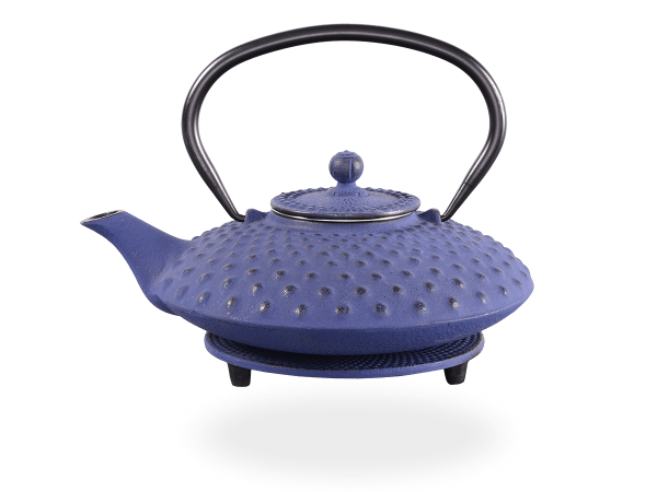 Teekanne Gusseisen Aneko 0,8l marinblau mit Sieb
