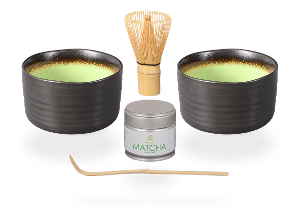 Matcha Set anthrazit/grün, 2 Schalen