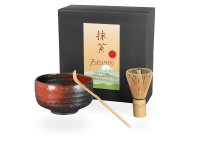 Matcha Set Japan schwarz/rot