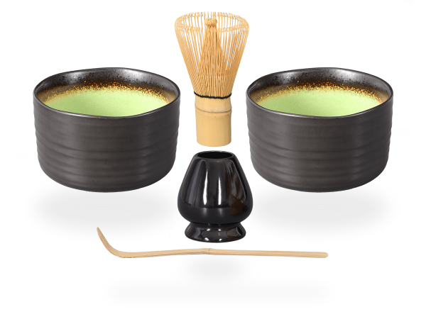 Matcha Set anthrazit/grün, 2 Schalen