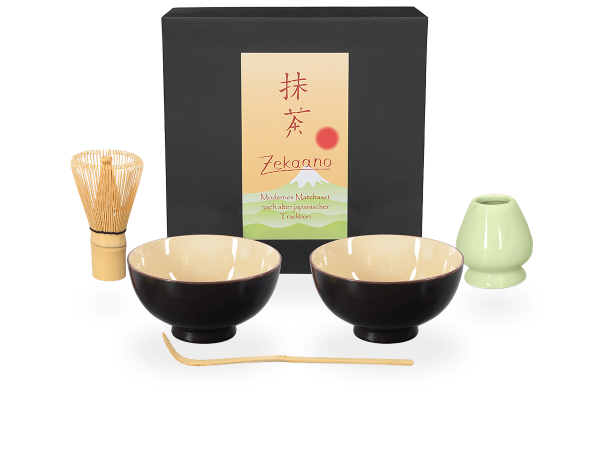 Matcha Set beige, 2 Schalen