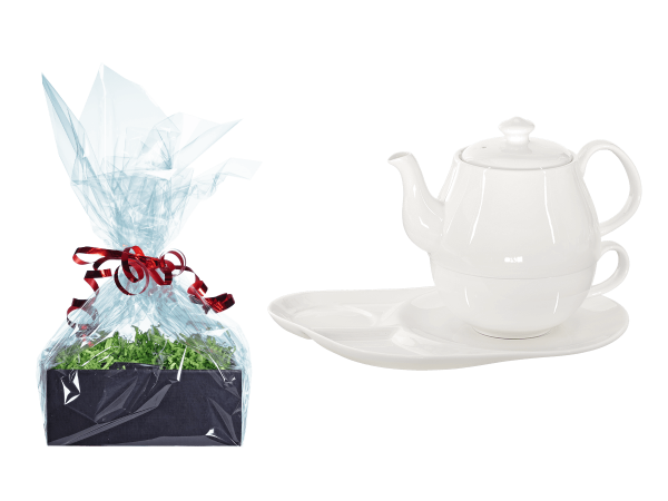 Tee Geschenk Tea for One, Daisy, Ablageteller