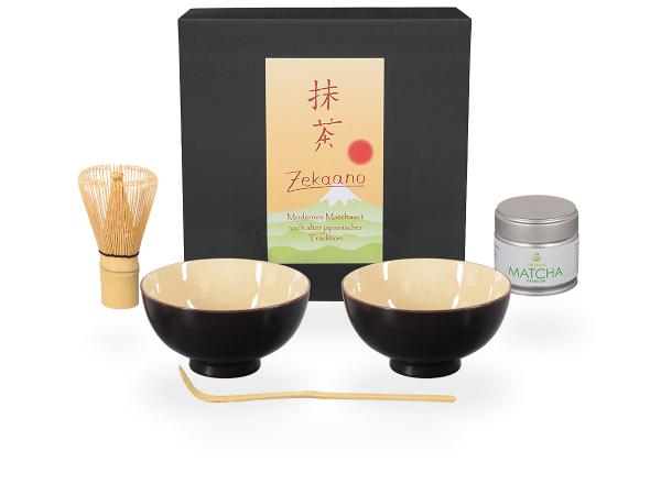 Matcha Set beige, 2 Schalen