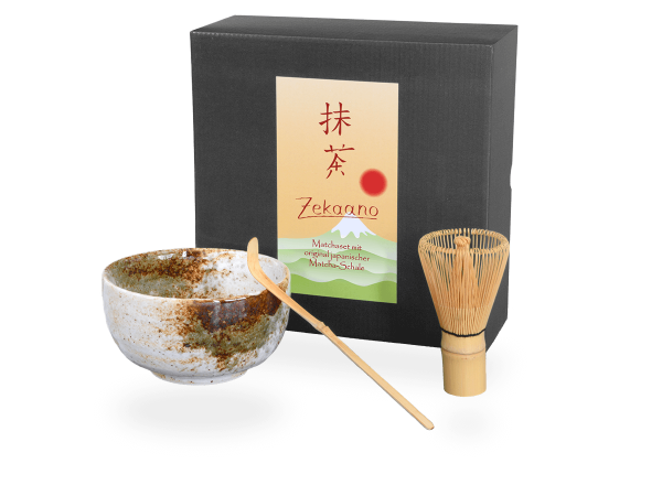 Matcha Set Japan bunt/weiß