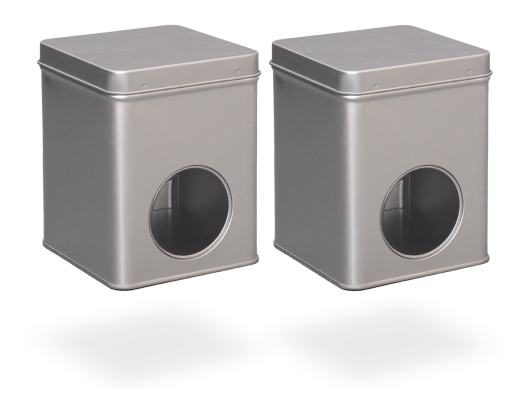 2 Stück Luftdichte Teedosen Aus Metall – Grün, 12x8,5x8,5 Cm, Für Losen Tee & Kaffeebohnen