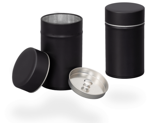 Runde Teedose Metalldose 5,5cm - Aufbewahrung Für Tee, Süßigkeiten, Schmuck