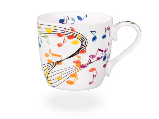 Könitz Porzellan Becher Bunt Tiere Fisch – 415 Ml, Bone China, Lustiges Design