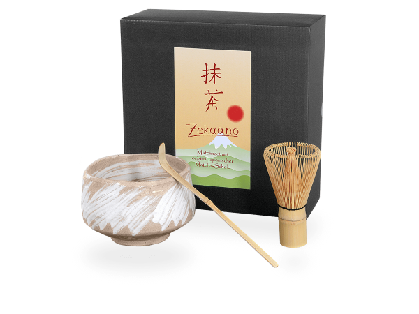 Matcha Set Japan beige/weiß