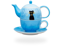 Tea for one, Sweet-Line Black Cat 400 ml, Keramik