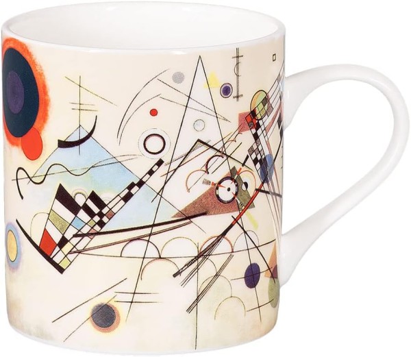 Könitz Tasse "Kandinsky Komposition 8" 400ml, Fine Bone China. Teetasse / Kaffeetasse Design