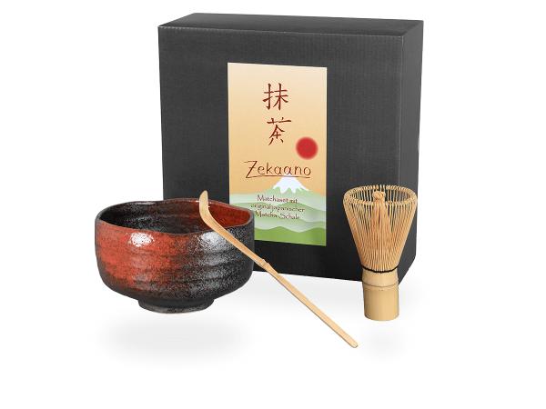 Matcha Set Japan schwarz/rot