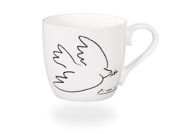 Teetasse Picasso Friedenstaube, 425ml, Fine Bone China