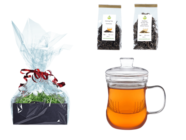Tee Geschenk Teetasse mit Sieb und Deckel modern