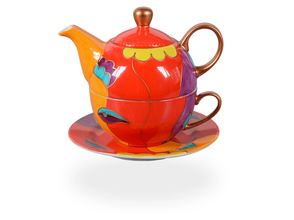 Tea for one, ModernArt-Line Lucy 400 ml, rot