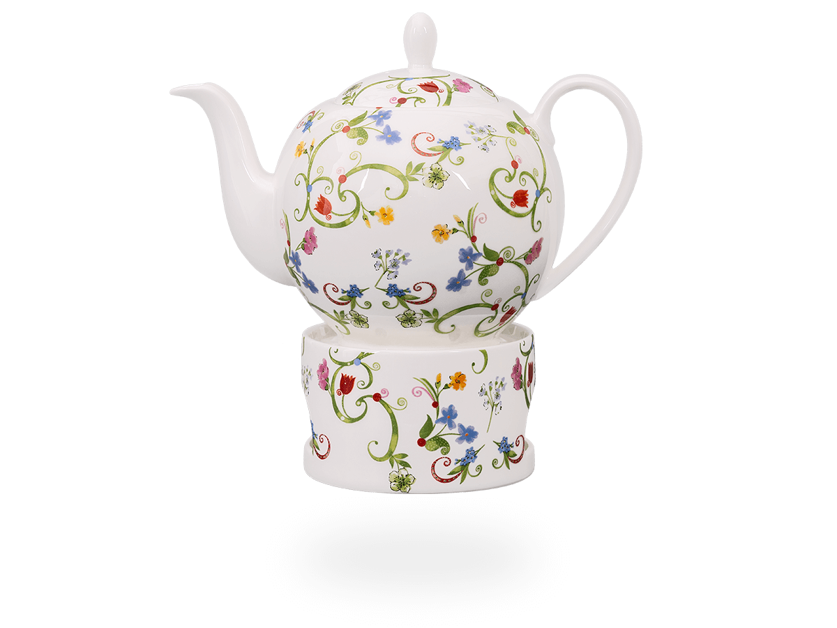 Teekanne mit Stövchen 
