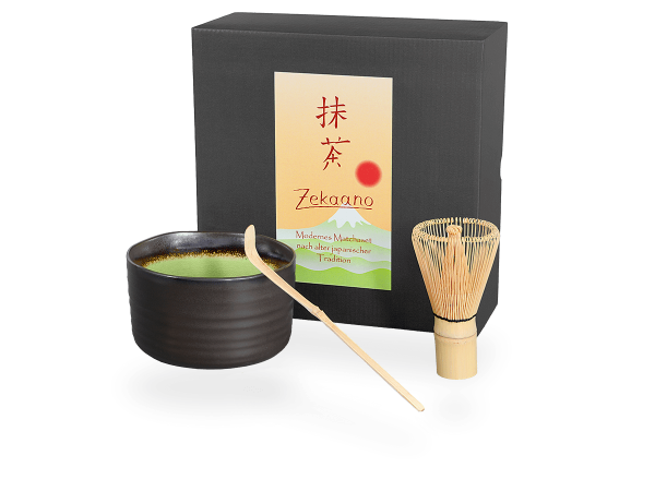 Matcha-Set: Matcha-Schale + Bambusbesen + Bambuslöffel + Bio-Matcha-Stick