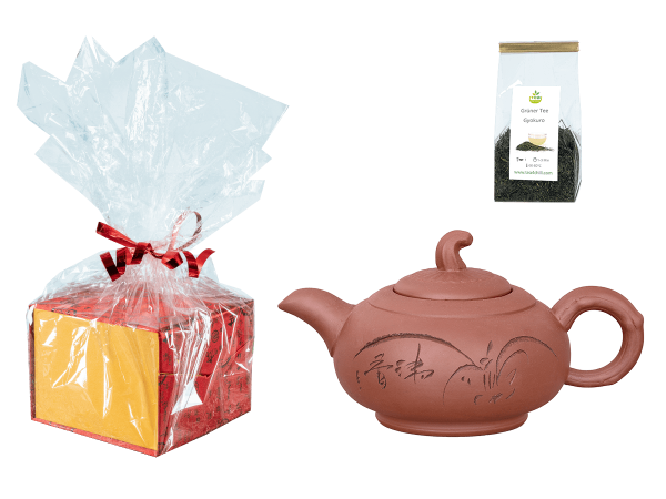 Tee Geschenk, Chinesische Teekanne Ton Jinan, 450ml