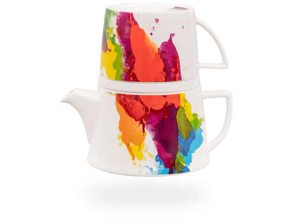 Könitz Tea for One Colour Flow, 600ml Porzellan