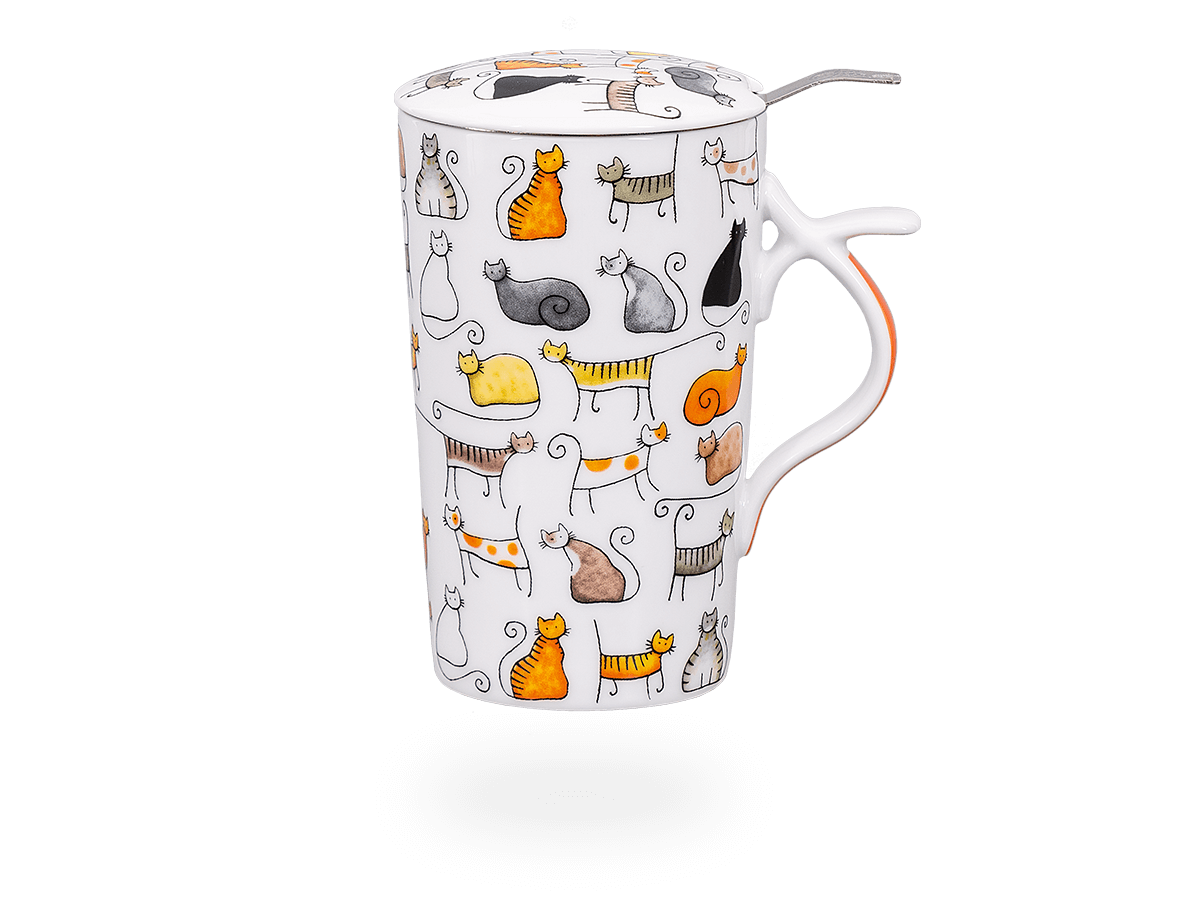 Teetasse mit Sieb und Deckel, Dodo 400ml, Porzellan | Teetassen mit Sieb | Teetassen | TEEGESCHIRR