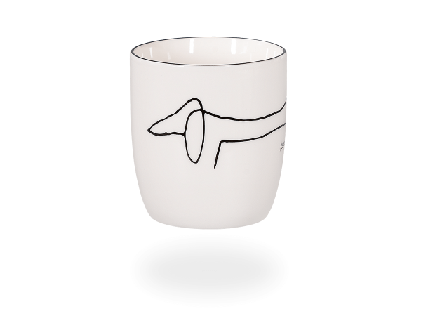 Teebecher Picasso - Le Chien (Hund), 230ml, Basic Bone China