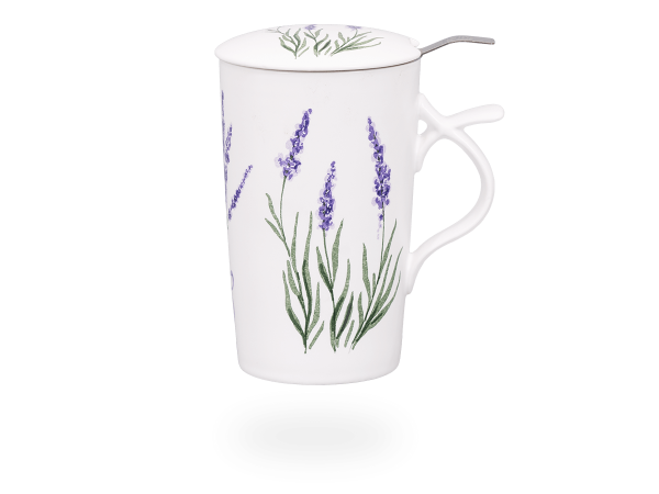 Teetasse mit Sieb und Deckel, Liara 400ml, Porzellan