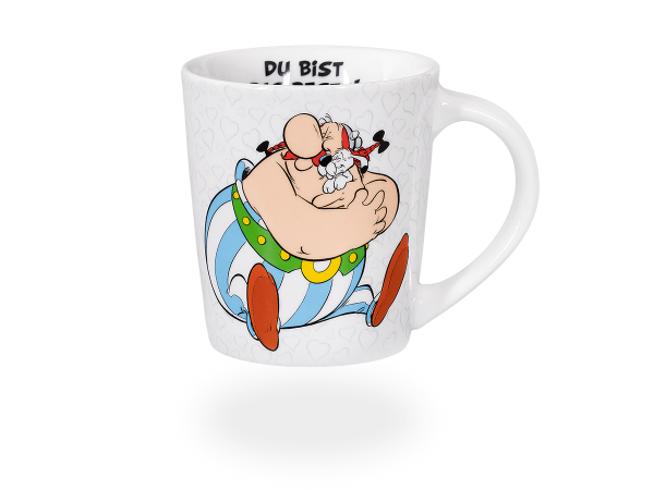 Teetasse Obelix Du bist das Beste, 380ml, Porzellan