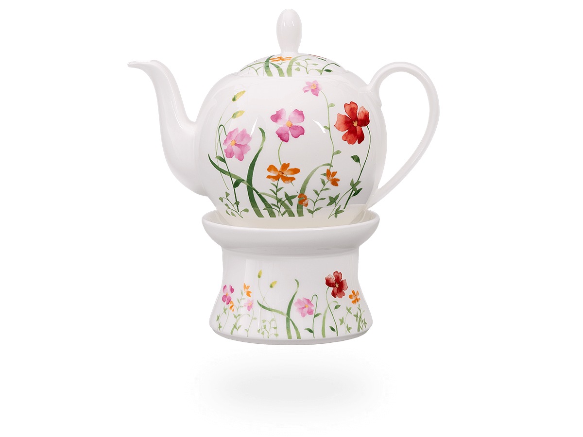 Teekanne mit Stövchen 