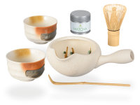 Matcha Set für zwei beige