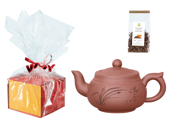 Tee Geschenk, Chinesische Teekanne Ton Wuhan, 350ml