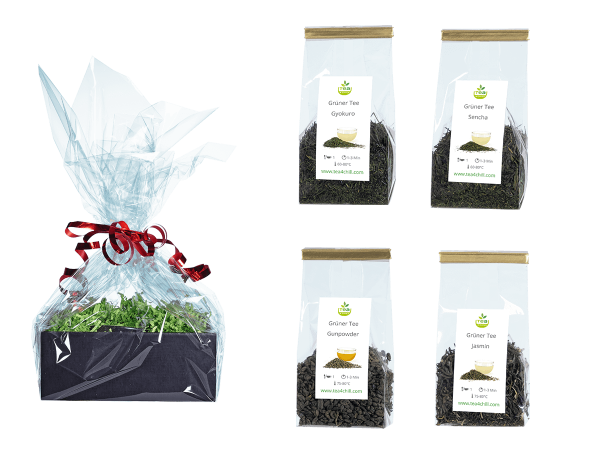 Tee Geschenkset Grüner Tee Premium in Beutel
