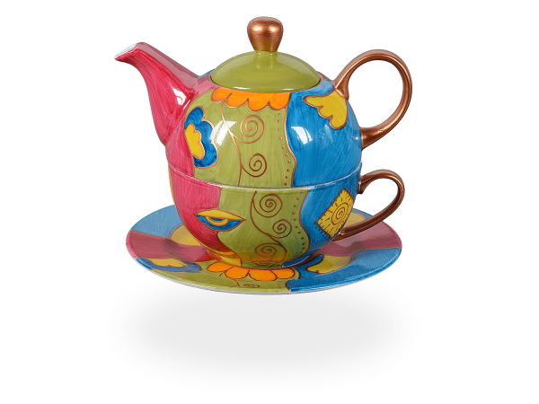 Tea for one, ModernArt-Line Lilly 400 ml, grün/blau