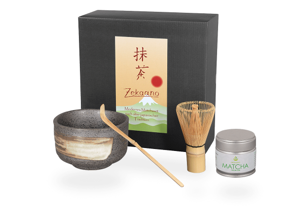 Matcha Set Japan, anthrazit/beige