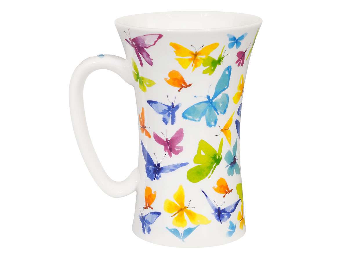 Mug Géant 'Tea Collage' Könitz - Porcelaine D'os, 630 Ml - Vert à Motifs - Neuf Sous Boîte