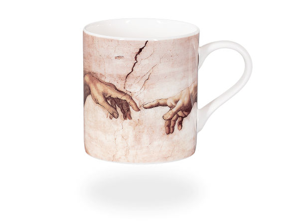 Teetasse, Erschaffung Adams, 400ml, Fine Bone China