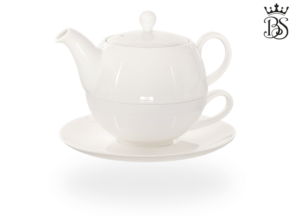 Tea for one, Lena 500 ml, Crystal Bone China, weiß