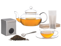 Melina Teeservice für eine Person, Teekanne Glas