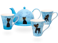 Black Cat Teeservice Keramik 1,5l