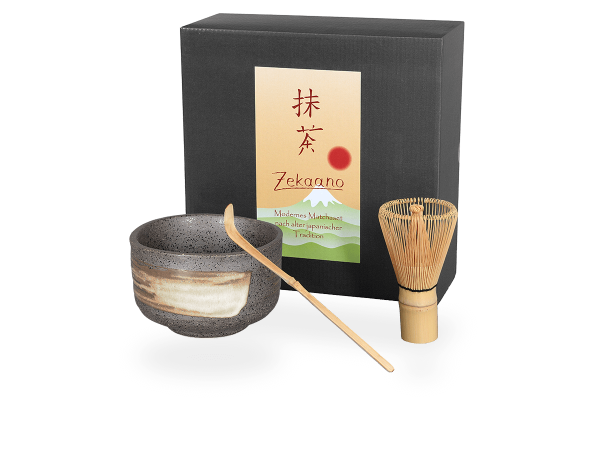 Matcha Set Japan, anthrazit/beige